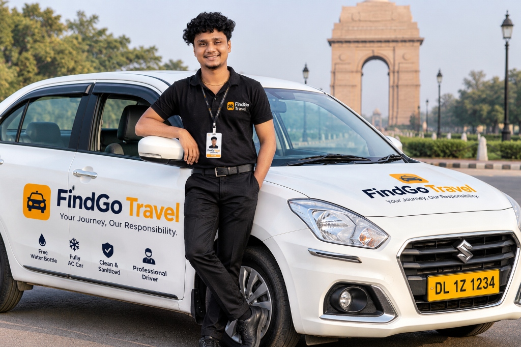 FindGo Travel Professional Driver with Maruti Suzuki Dzire Cab